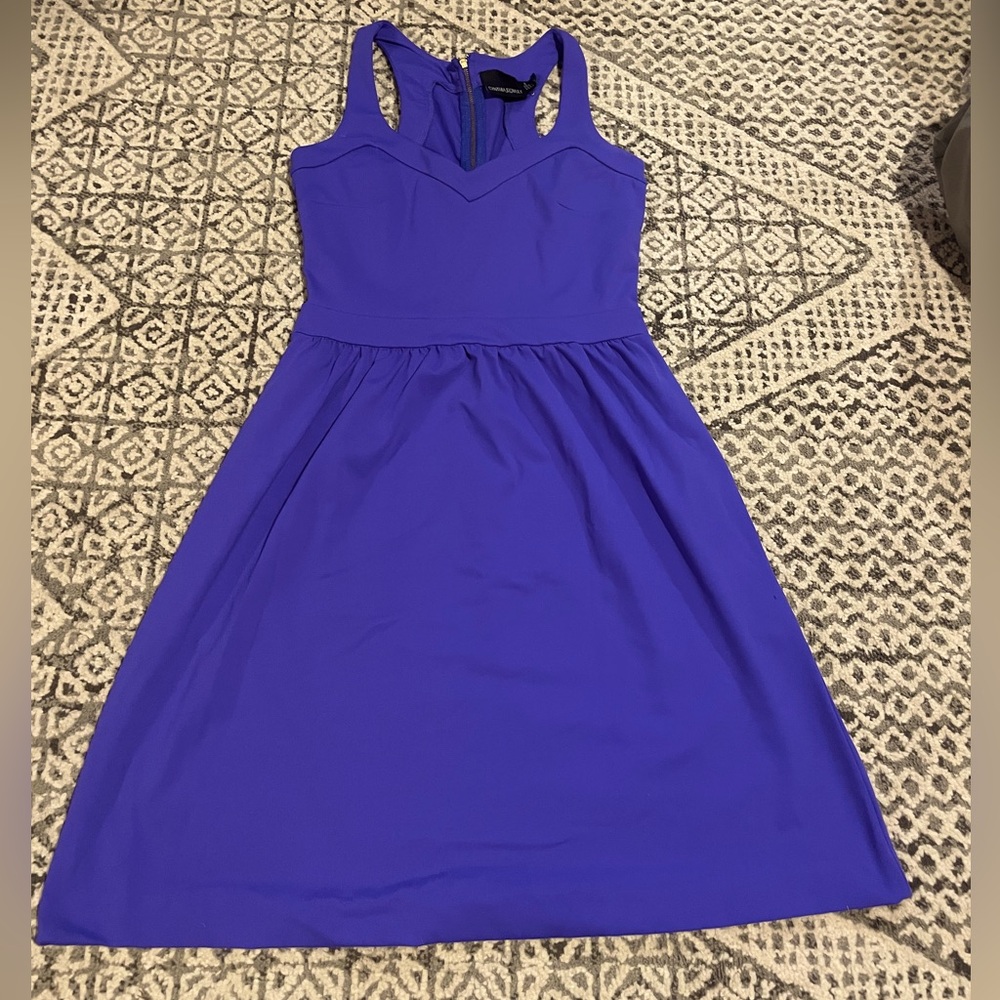 Royal Blue/Purple Cynthia Rowley Racerback Dress XS